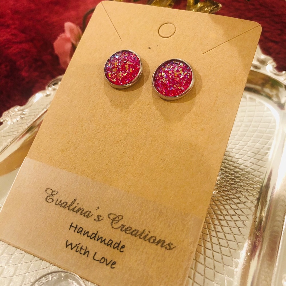 Druzy Resin Studs